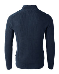SWT31 ZIMEGO Mens Quarter Zip Up Mock Turtle Neck Sweater