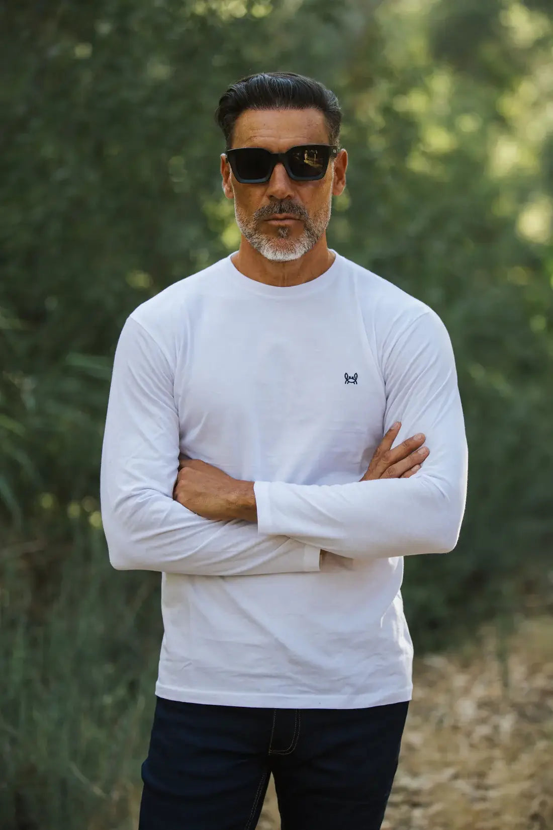 White long sleeve t-shirt
