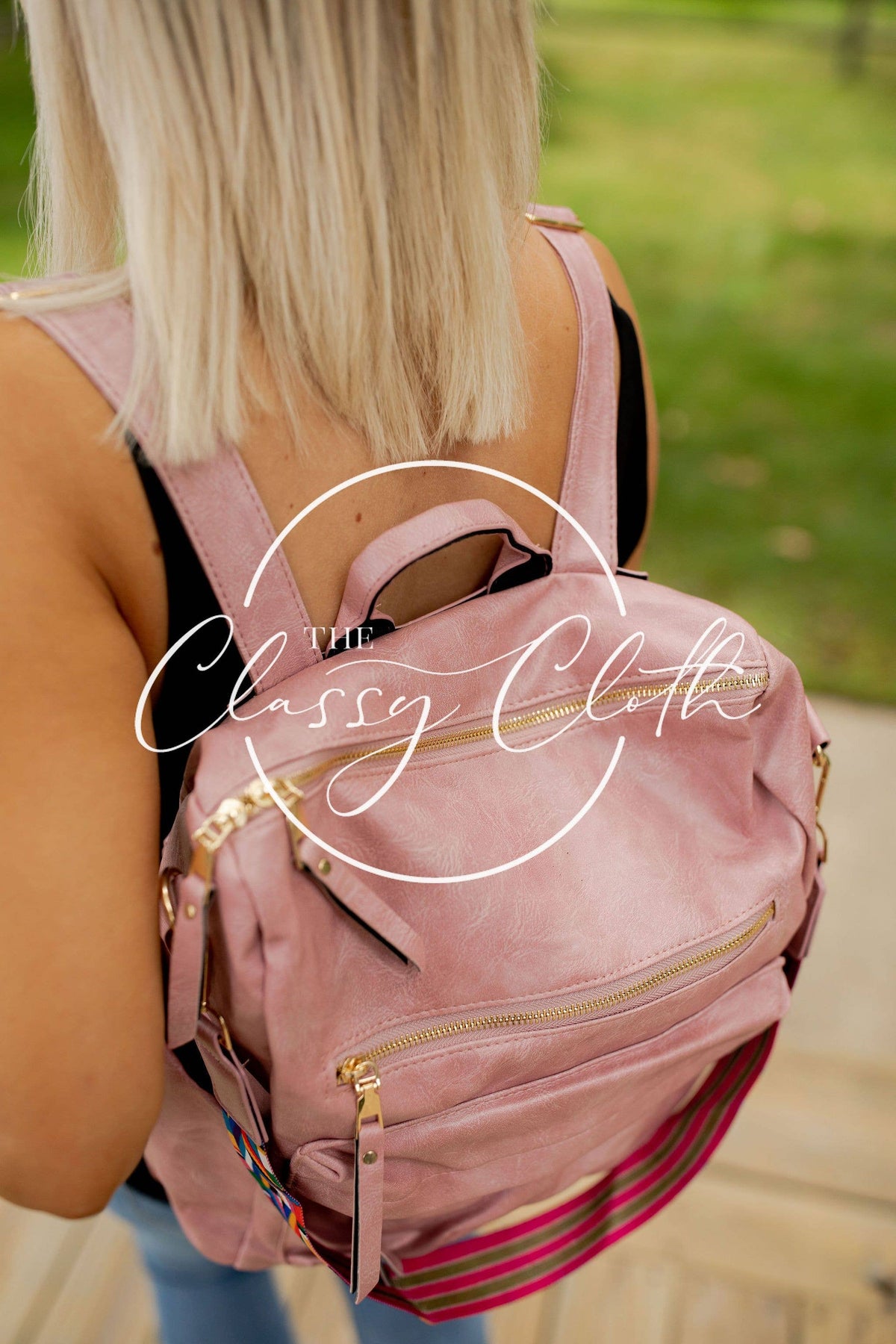 Chloe Convertible Backpack - Blush - Grey Pink Camo RTS