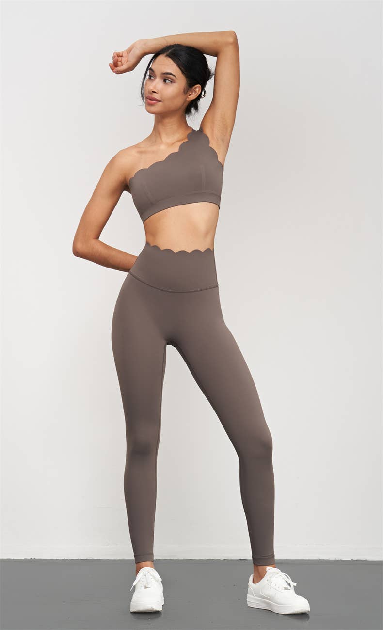 Helena Scallop High Waist Leggings