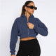 Casual Zip-Up Hoodie with Long Sleeves