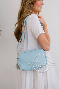 Clara Crossbody Bag R - Baby Blue - Blue Hues Boho RTS