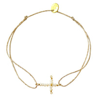 Eden mini stone cross bracelet (BED5)