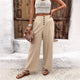 Wide-Leg Solid Color Casual Pants for Comfortable and Relaxed Look
