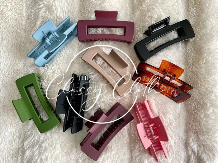 Jumbo 4.13” Hair Claw Mix - 5 Pack Assorted Mix RTS