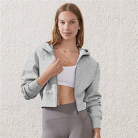 Casual Zip-Up Hoodie with Long Sleeves