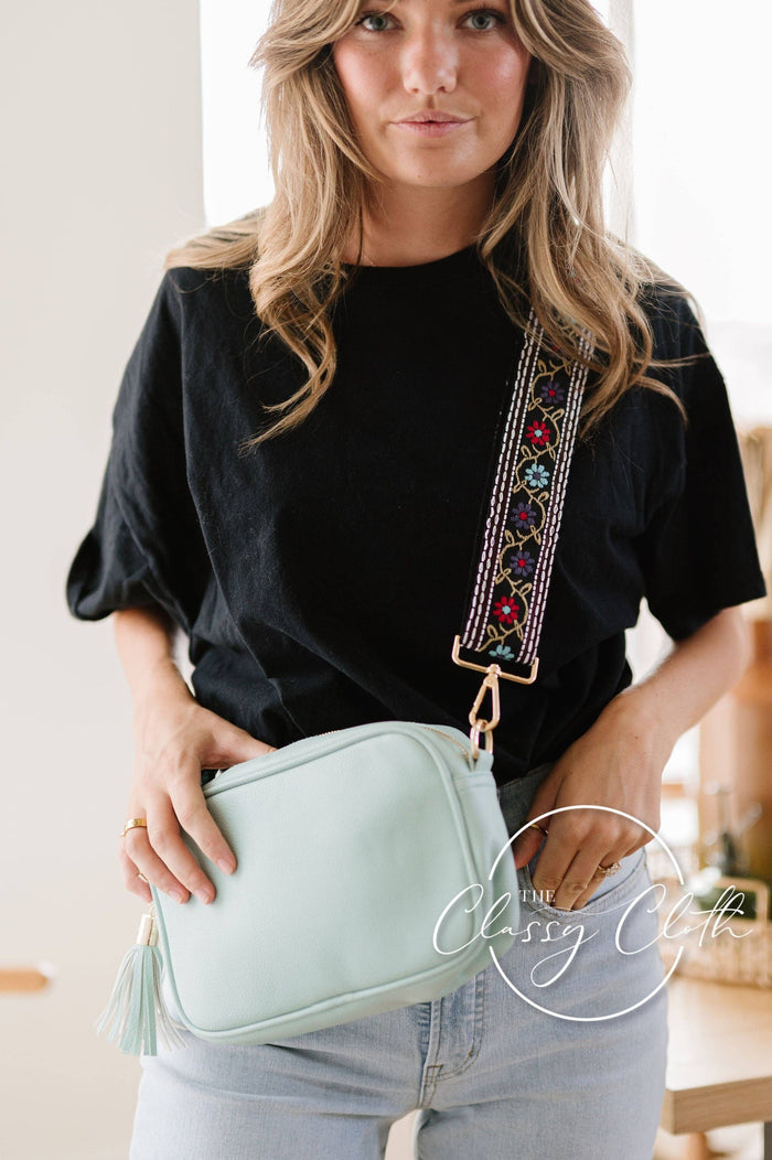 Clara Crossbody Bag R - Sea Glass - Flower Power RTS