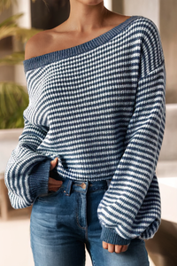 LDC Striped Drop Shoulder Sweater