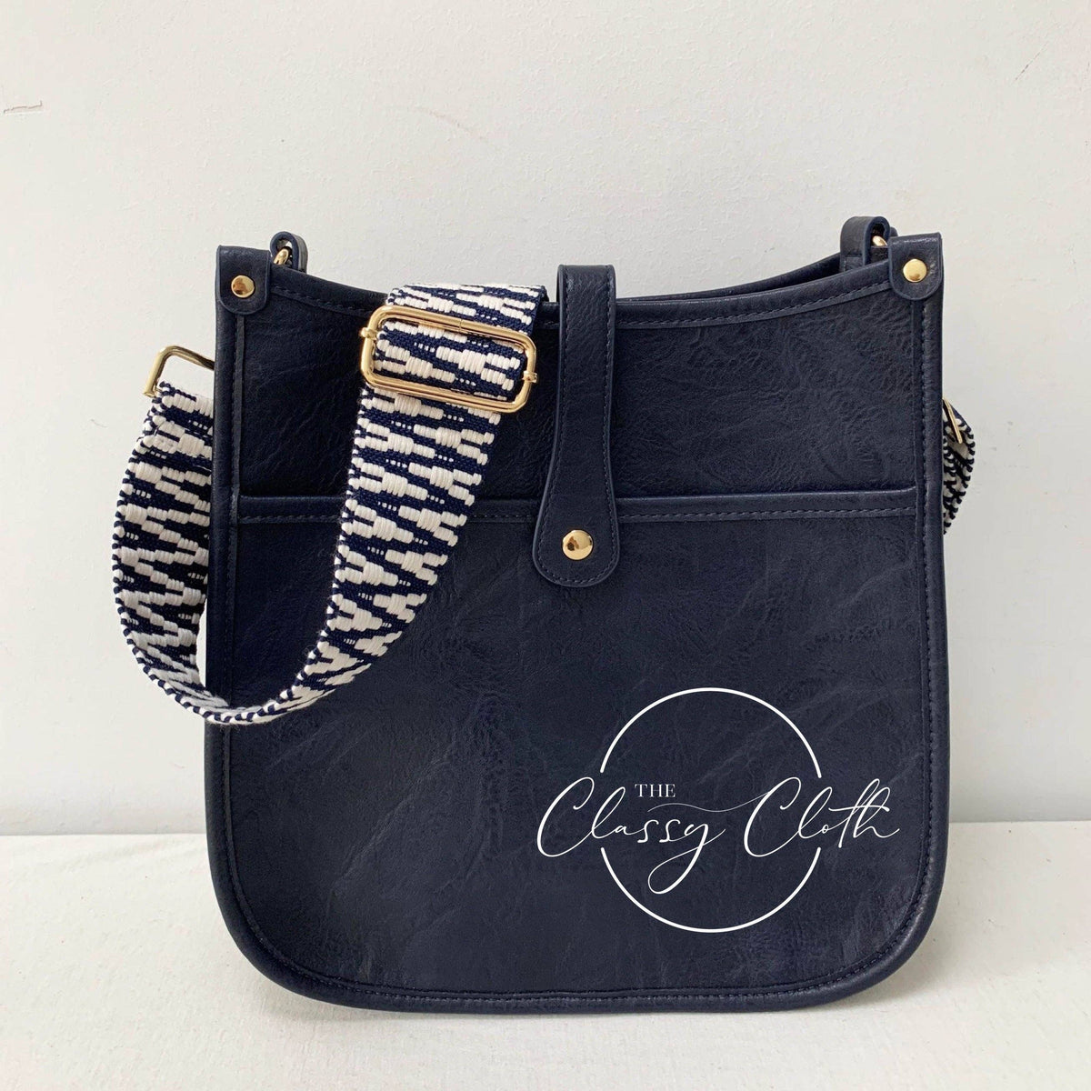 Eye Candy Crossbody Purse - Distressed Navy - Nvy Wte ZigRTS