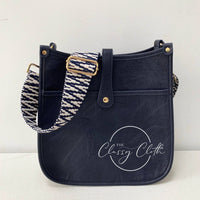 Eye Candy Crossbody Purse - Distressed Navy - Nvy Wte ZigRTS