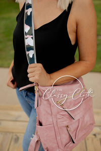 Chloe Convertible Backpack - Blush - Grey Pink Camo RTS
