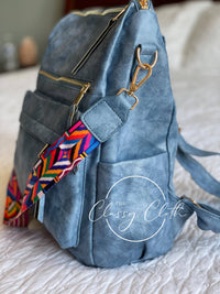 Chloe Convertible Backpack - Brilliant Blue - Hip Hippie RTS