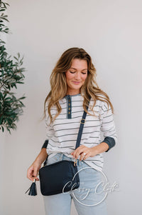 Clara Crossbody Bag R - Navy - Beautiful Blues RTS