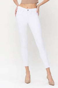 FLYING MONKEY - MID RISE CROP SKINNY JEANS