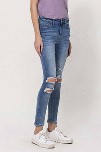 MID RISE ANKLE SKINNY JEANS V2948