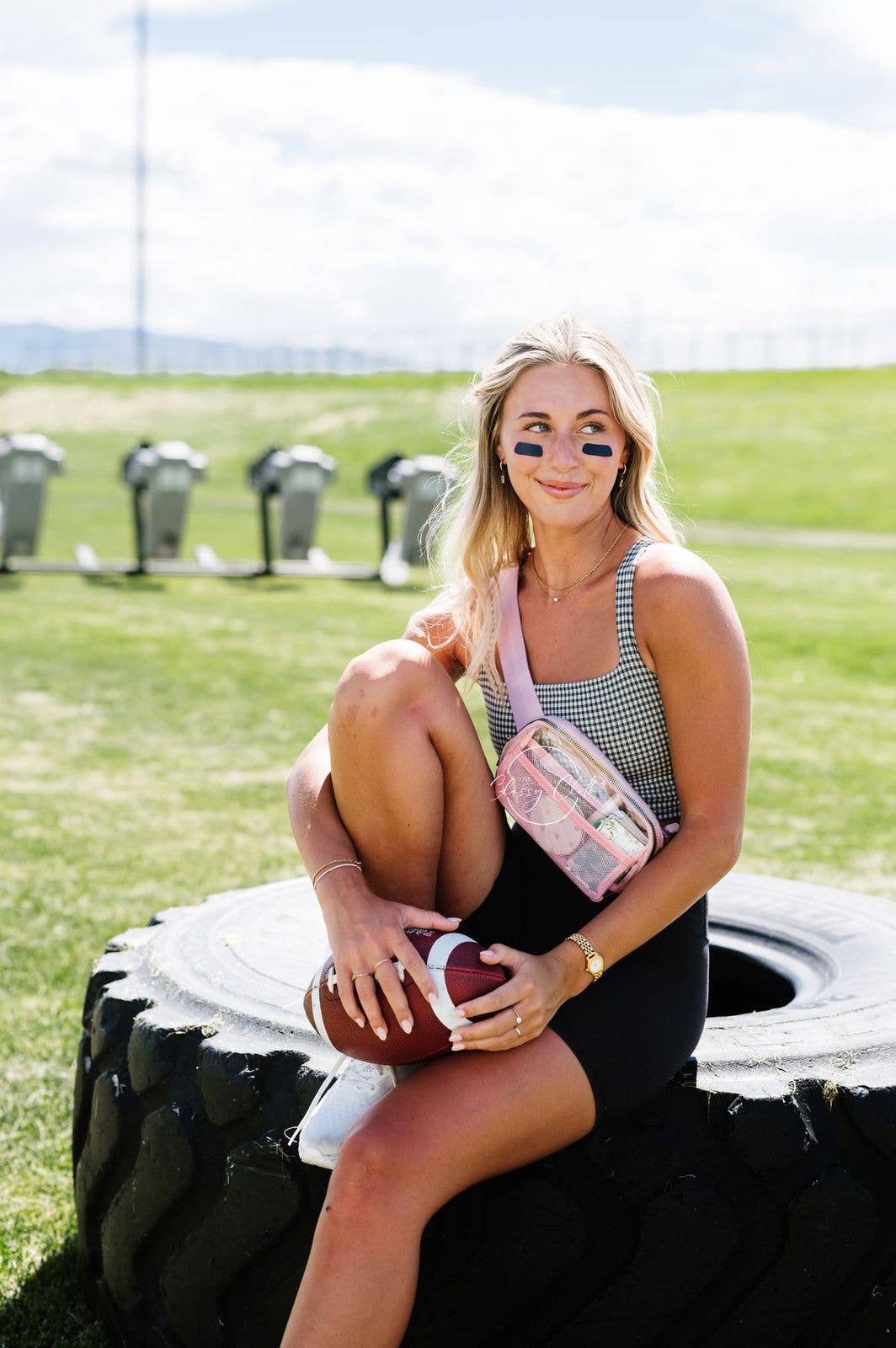 Stadium Clear Belt Bag - Blush RTS