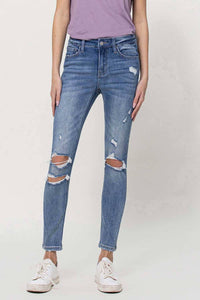 MID RISE ANKLE SKINNY JEANS V2948