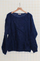 MOHAIR AND WOOL BOAT NECK SWEATER