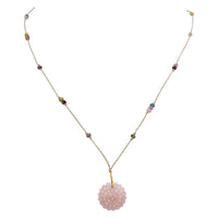 DORIS WIRE NECKLACE, pink opal (COC2)