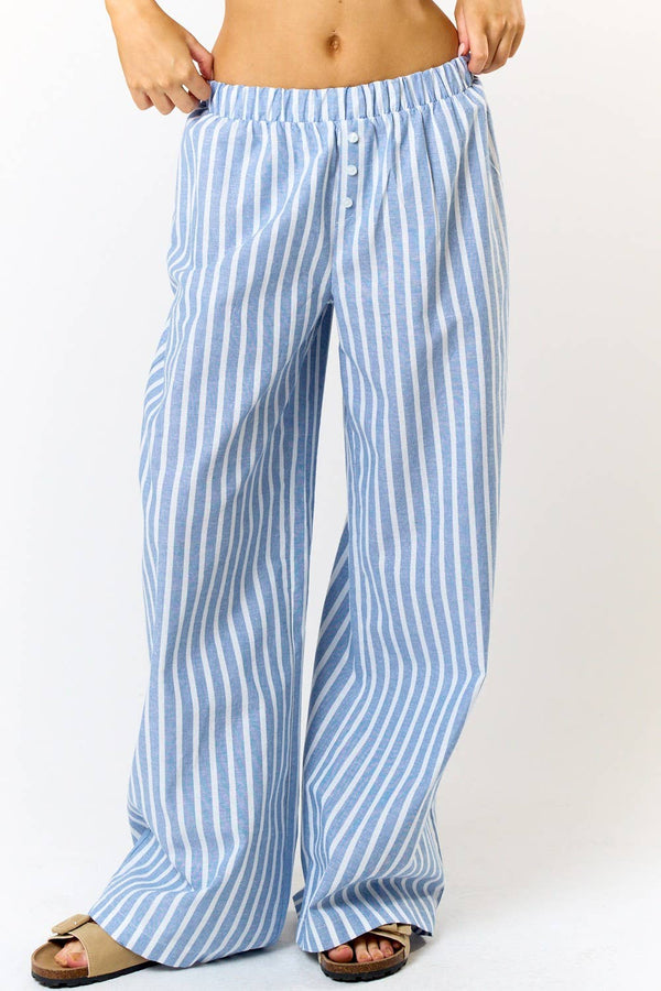 BP24018-1 STRIPED PAJAMA PANTS