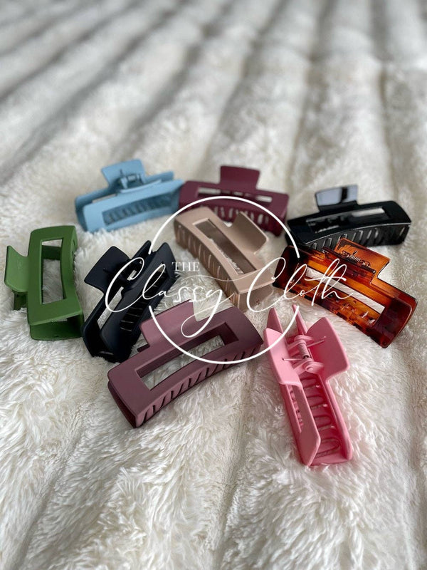 Jumbo 4.13” Hair Claw Mix - 5 Pack Assorted Mix RTS
