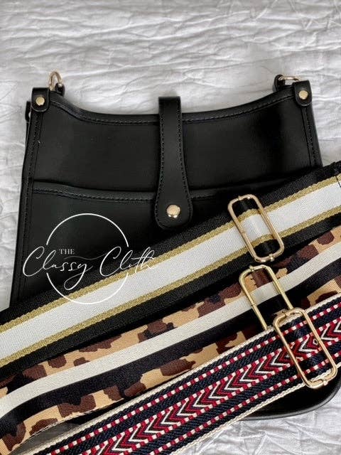 Eye Candy Crossbody Purse - Distressed Black - Teal Aqua RTS