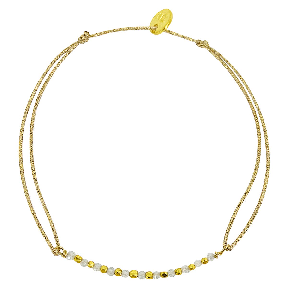 LONGMONT BRACELET, zircons & gold plated (BCA25)