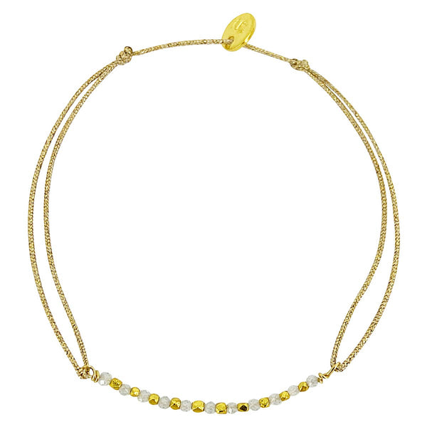LONGMONT BRACELET, zircons & gold plated (BCA25)