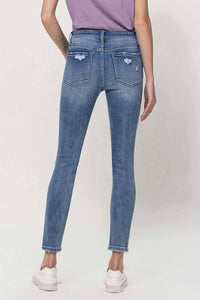 MID RISE ANKLE SKINNY JEANS V2948