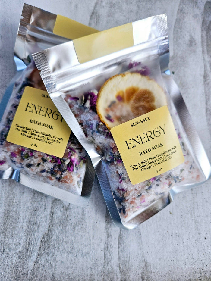 Energy Bath Soak - Bath Salt - Single Use