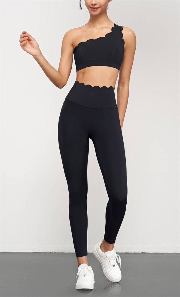 Helena Scallop High Waist Leggings