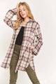 BUTTON DOWN PLAID SHACKET