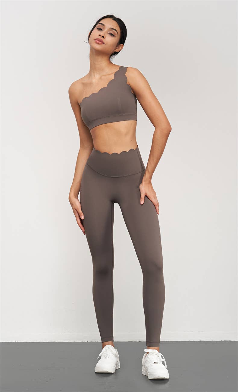 Helena Scallop High Waist Leggings