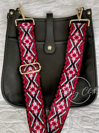 Eye Candy Crossbody Purse - Distressed Black - Teal Aqua RTS