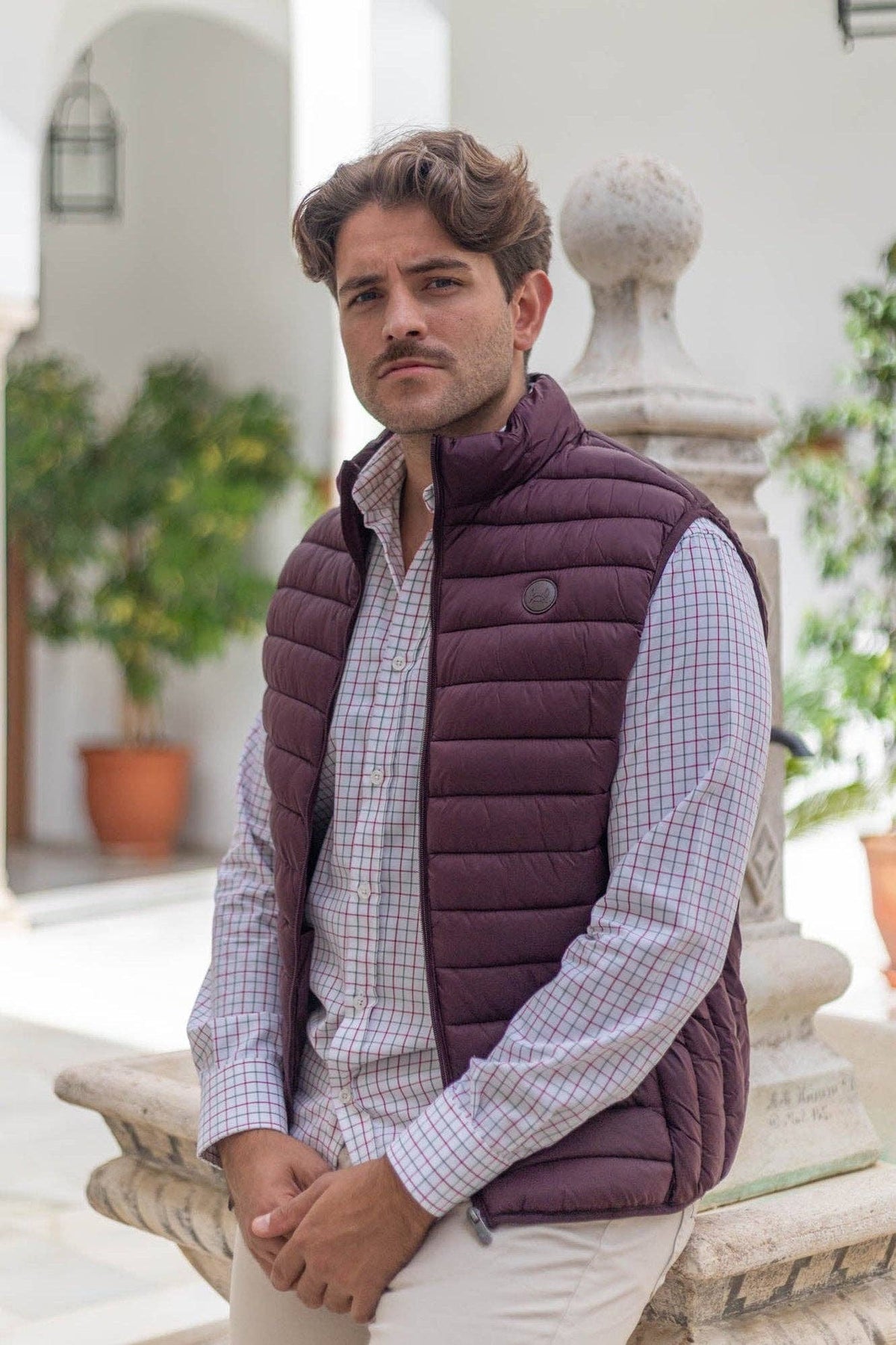 Maroon Padded Vest