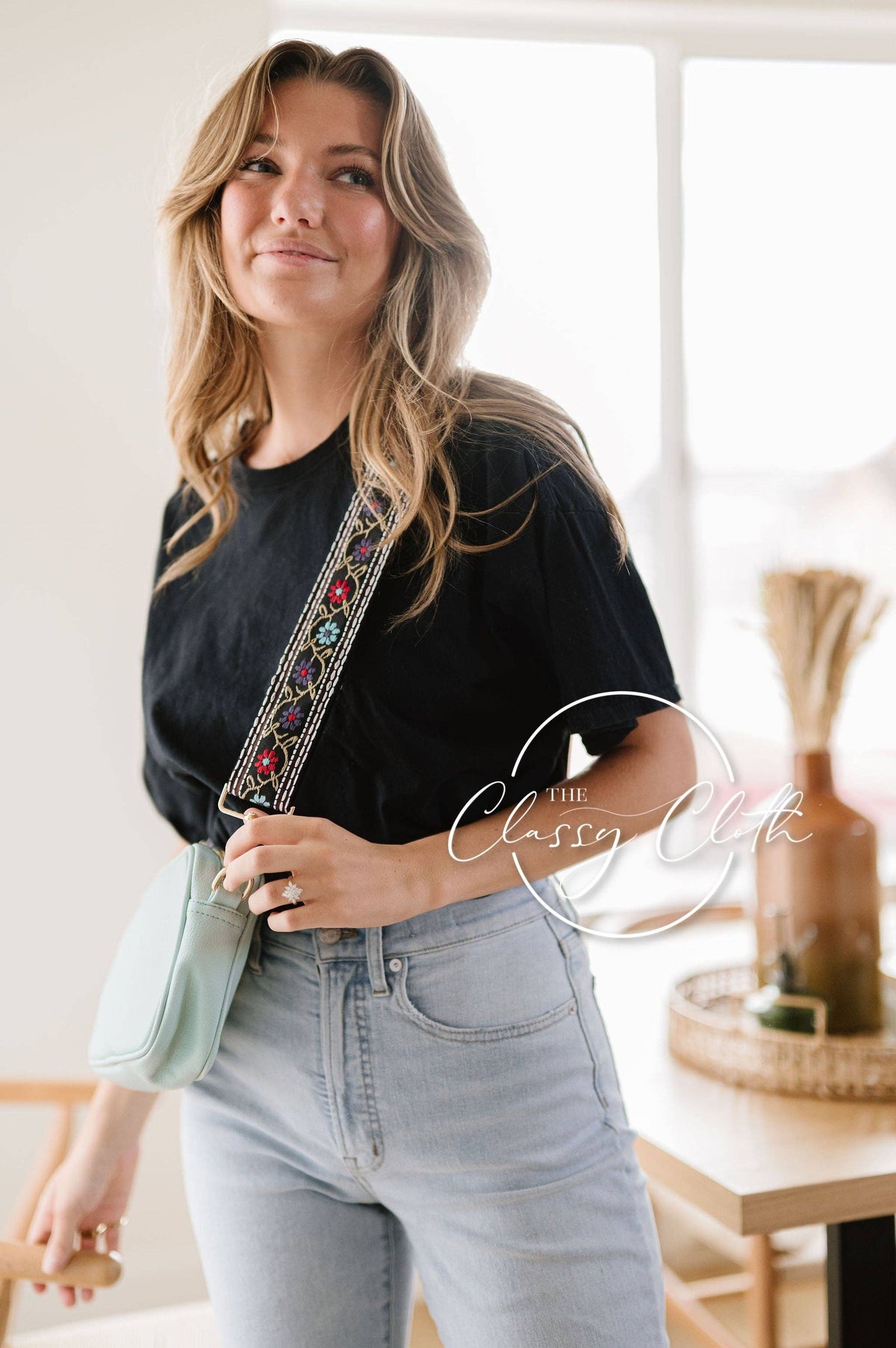 Clara Crossbody Bag R - Sea Glass - Flower Power RTS