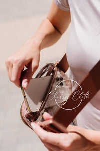 Stadium Clear Belt Bag - Caramel RTS