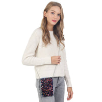 Sequined Mini Phone Sling Bag