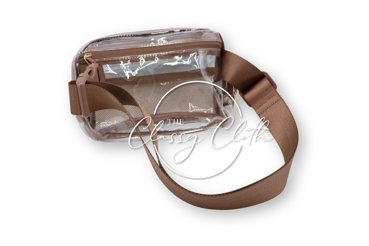 Stadium Clear Belt Bag - Caramel RTS