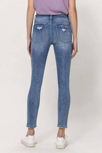 MID RISE ANKLE SKINNY JEANS V2948