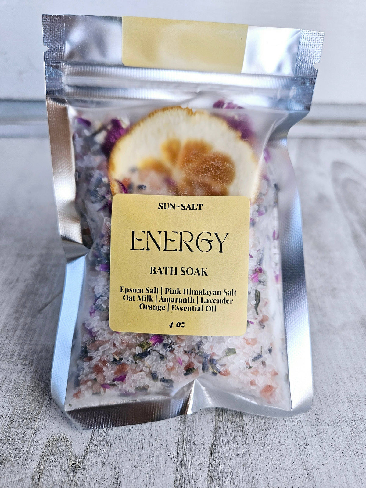 Energy Bath Soak - Bath Salt - Single Use