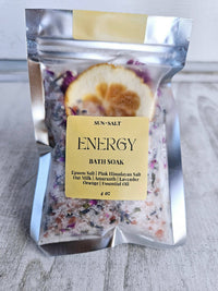 Energy Bath Soak - Bath Salt - Single Use