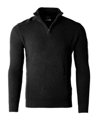 SWT31 ZIMEGO Mens Quarter Zip Up Mock Turtle Neck Sweater