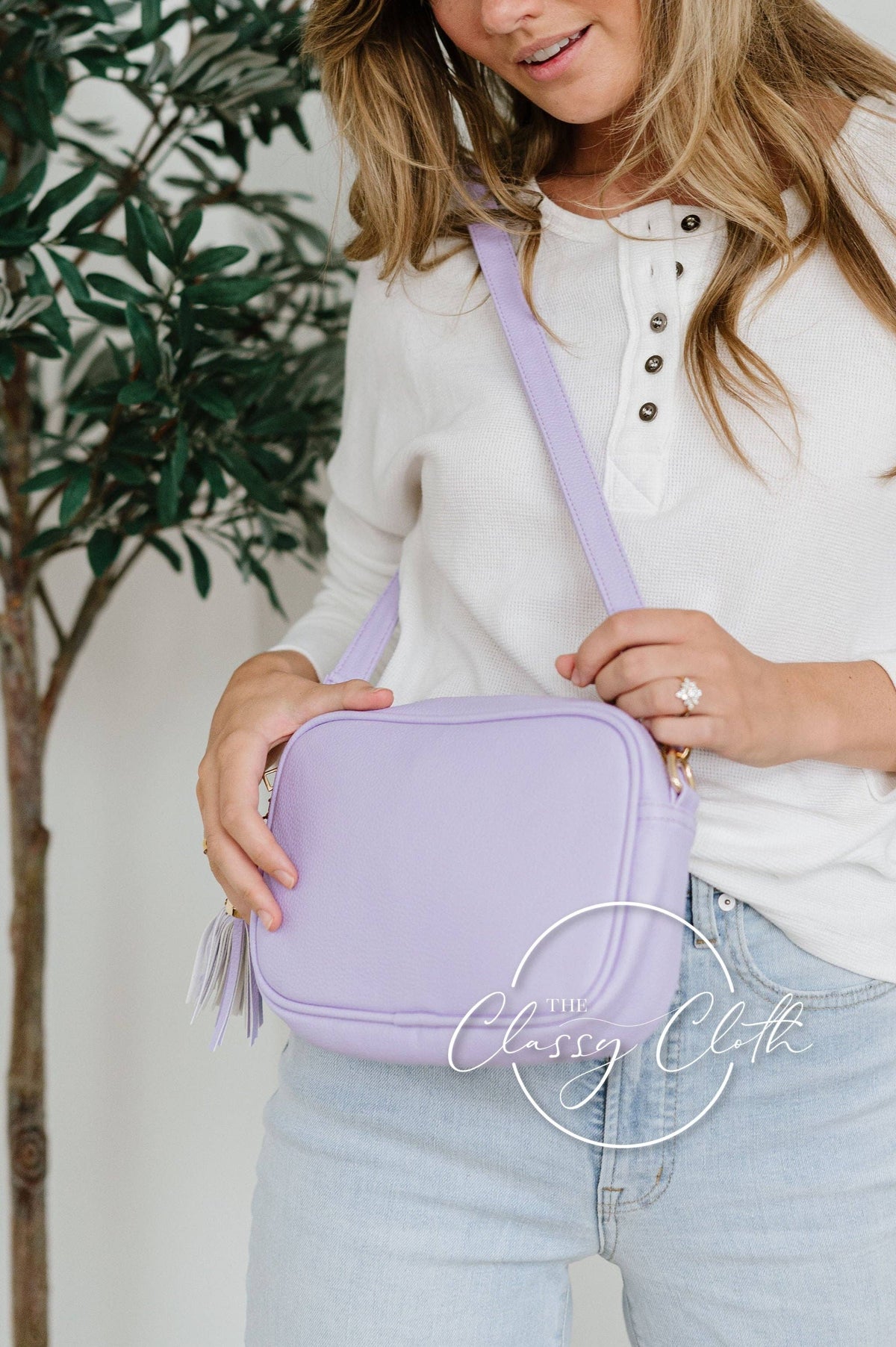 Clara Crossbody Bag R - Lavender - Boho Vibes RTS