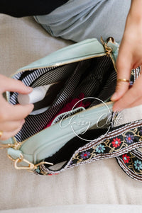 Clara Crossbody Bag R - Sea Glass - Flower Power RTS