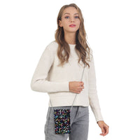 Sequined Mini Phone Sling Bag
