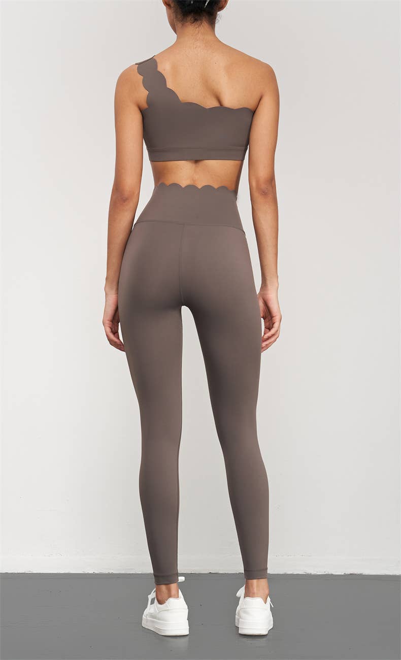 Helena Scallop High Waist Leggings