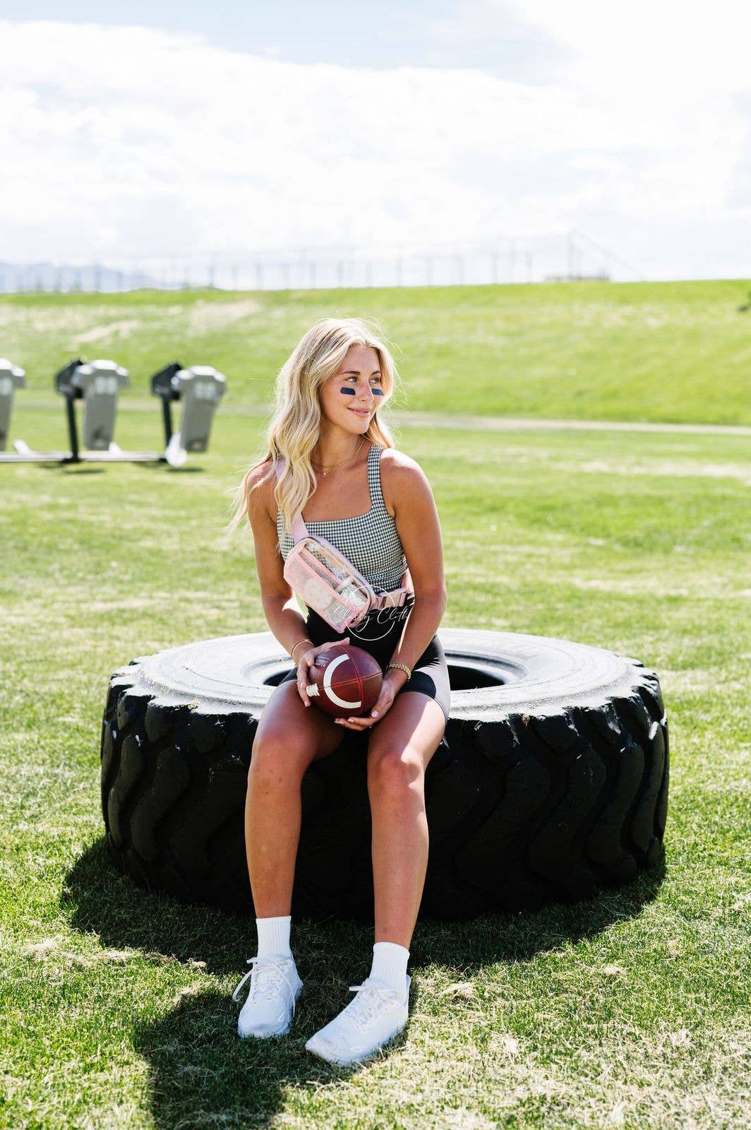 Stadium Clear Belt Bag - Blush RTS