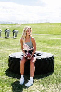 Stadium Clear Belt Bag - Blush RTS