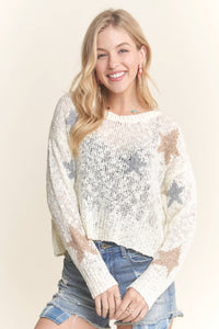 CESW3732 - LIGHTWEIGHT STAR SWEATER TOP
